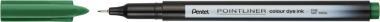 Pentel tűfilc SZÍNES Pointliner 0,4 mm – fenyőzöld
